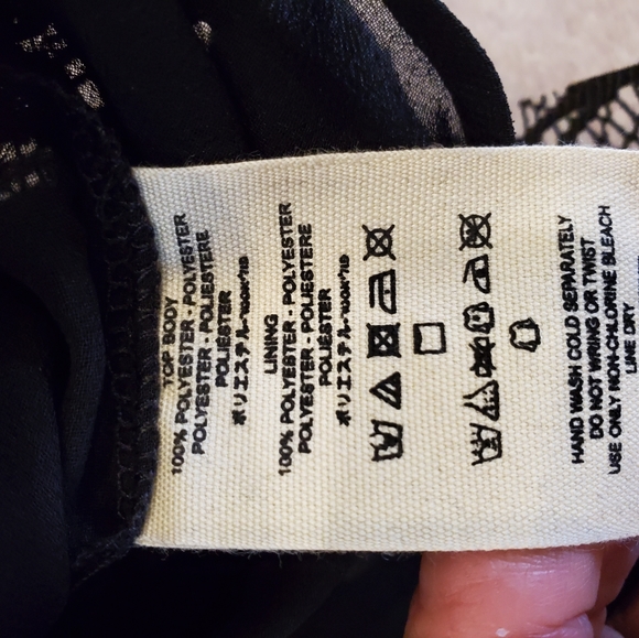 Free People/Walk This Way Black Crop Top - Picture 6 of 12